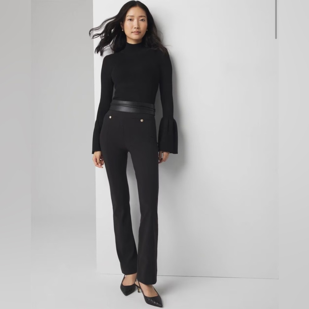 White House Black Market High-Rise Scuba Bootcut Pants